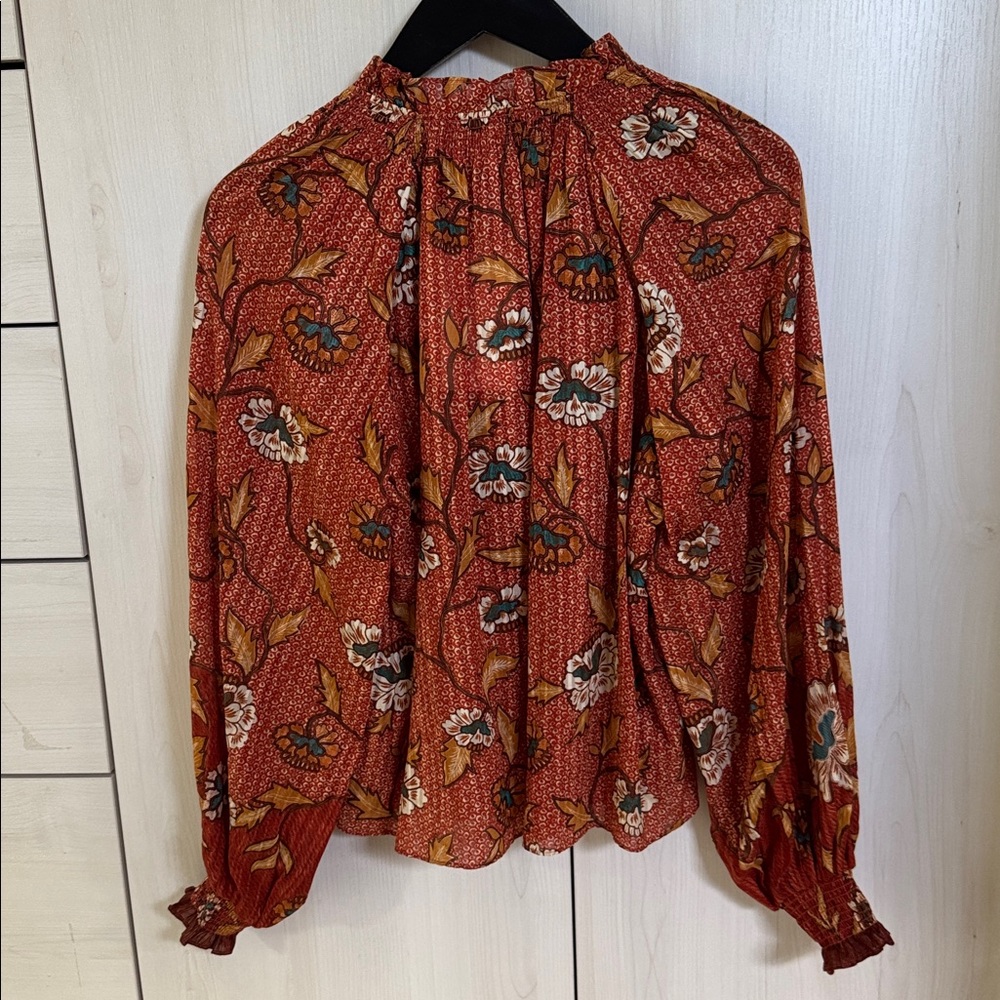 Ulla Johnson Kaitlyn Blouse in Amaryllis, size 0 NWT - Picture 6 of 10